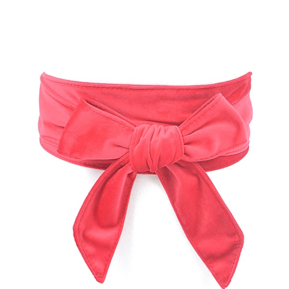 Velvet Kimono Obi Wrap Statement Belt